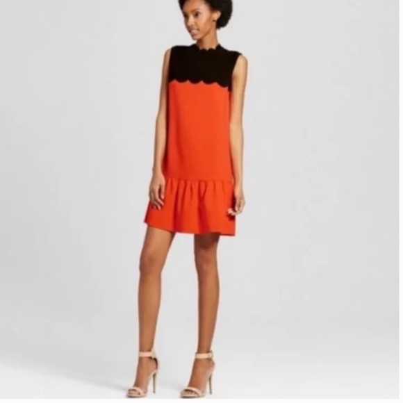Victoria Beckham Dresses & Skirts - Victoria, Beckham scalloped bib dress EUC size Small